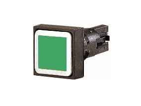 Eaton Q18D-GN, Nappi, Musta, Vihreä, Muovi, IP65, 50 mm
