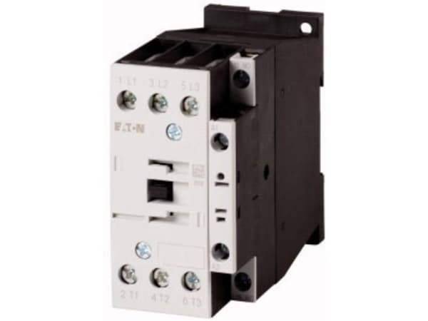 Eaton DILM38-10(230V50HZ,240V60HZ), Kontaktori, Musta, Valkoinen, IP00, 56 mm, 85 mm