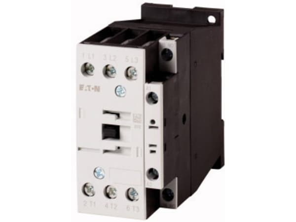 Eaton DILM38-10(230V50HZ,240V60HZ), Kontaktori, Musta, Valkoinen, IP00, 56 mm, 85 mm