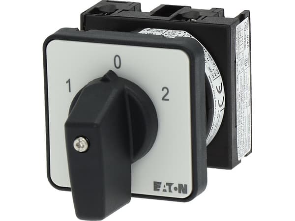 Eaton T0-1-8210/E, Vippströmställare, 1P, Plast, Svart, Metallisk, IP65, 48 mm
