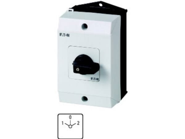 Eaton T0-3-8401/I1, Vippströmställare, 3P, Plast, Svart, Vit, IP65, 80 mm
