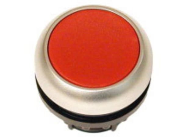 Eaton M22-D-R, Nappi, Kromi, Punainen, Muovi, IP66, IP67, IP69, 29,7 mm, 29 mm