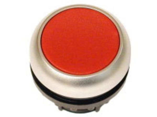 Eaton M22-D-R, Nappi, Kromi, Punainen, Muovi, IP66, IP67, IP69, 29,7 mm, 29 mm