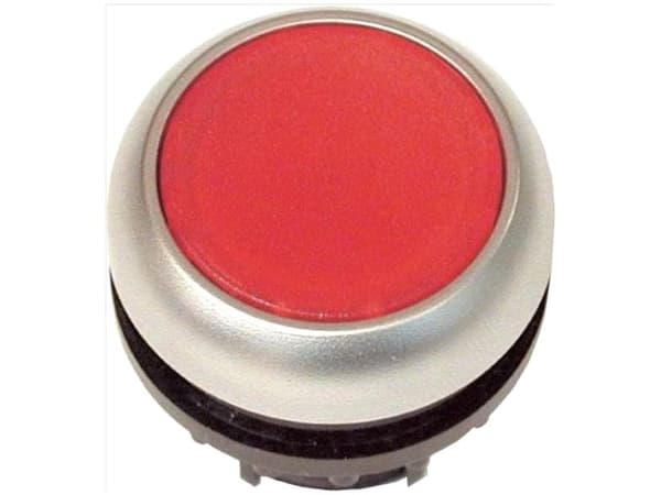 Eaton M22-DR-R, Nappi, Kromi, Punainen, Muovi, IP66, IP67, IP69, 29,7 mm, 29 mm