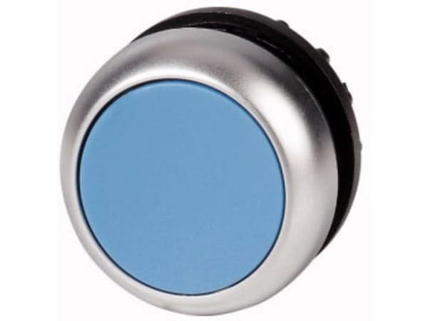 Eaton M22-DR-B, Knap, Blå, Krom, Plast, IP66, IP67, IP69, 29,7 mm, 29 mm, 29 mm