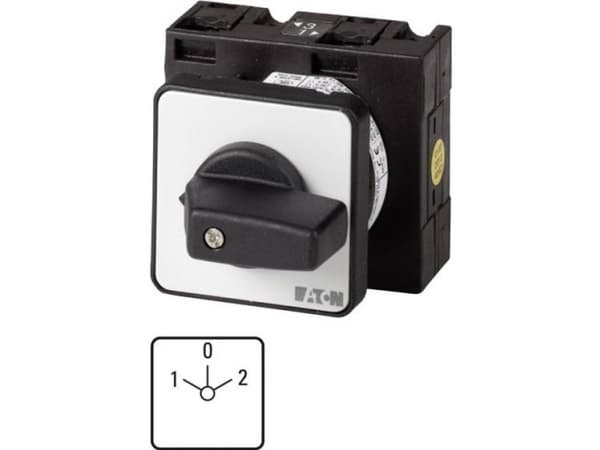 Eaton T3-3-8401/E, Vippströmställare, 3P, Plast, Svart, Metallisk, IP65, 48 mm