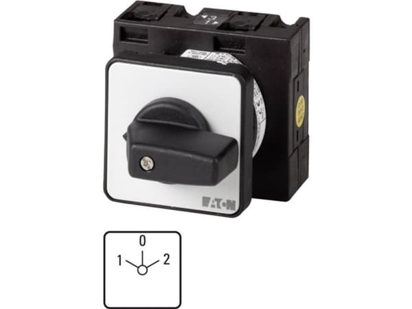 Eaton T3-3-8401/E, Vippströmställare, 3P, Plast, Svart, Metallisk, IP65, 48 mm