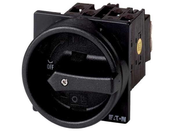 Eaton T0-2-1/EA/SVB-SW, Roterande brytare, 3P, Svart, IP65, 20 A, -25 - 50 ° C