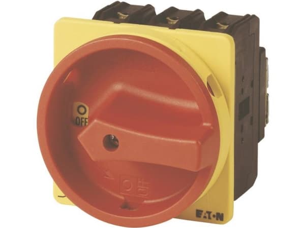 Eaton P3-100/EA/SVB, Kiertokytkin, 3P, Punainen, Keltainen