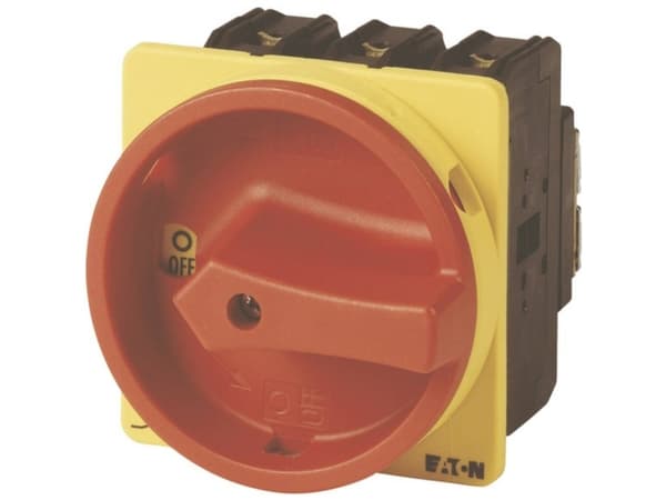 Eaton P3-100/EA/SVB, Kiertokytkin, 3P, Punainen, Keltainen