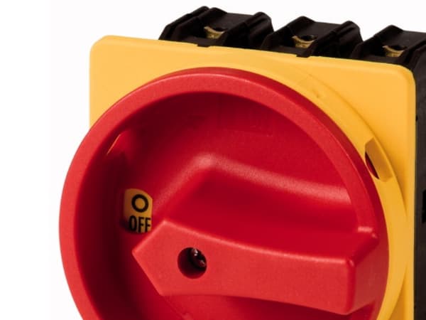 Eaton P3-100/EA/SVB, Kiertokytkin, 3P, Punainen, Keltainen