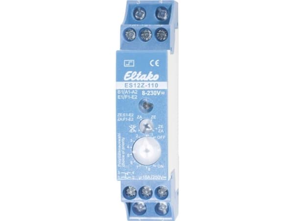 ELTAKO Kiprelæ, central styring1 slutte + 1 bryde, 16A, 12-230V AC/DCdin-skinne, bredde 18 mm