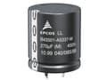 Miniatyrbilde 1 av 2: TDK B43501-C5107-M Elektrolytisk kondensator SnapIn 10 mm 100 µF 20 % (Ø x L) 30 mm x 25 mm 1 stk.