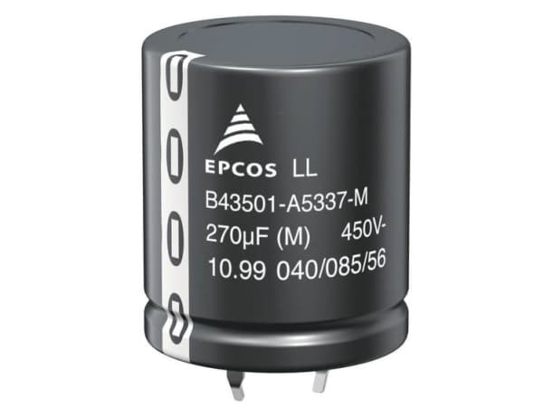 TDK B43501-C5107-M Elektrolytisk kondensator SnapIn 10 mm 100 µF 20 % (Ø x L) 30 mm x 25 mm 1 stk.