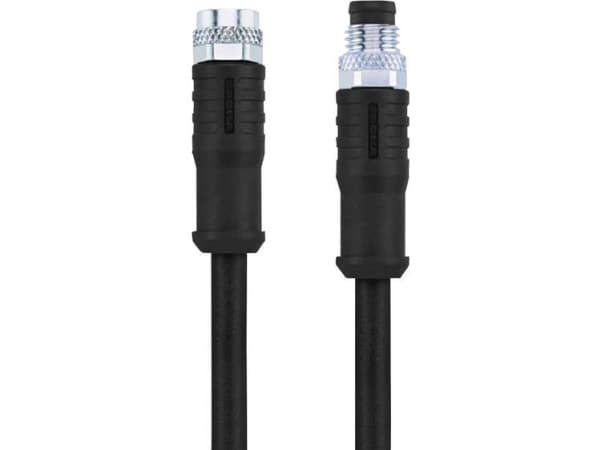 Escha 8046258 Sensor, ställdonskontakt, M8 Kontakt, rak, Anslutning, rak 2,00 m Polantal (RJ): 4 1 st