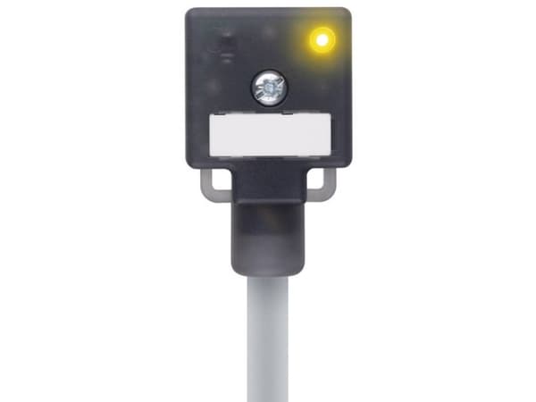 Valve stik konstruktionstype A Escha VA41-24.2-5/P01 3+PE litzetråd Sort 1 stk