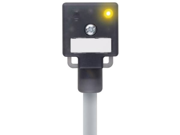 Valve stik konstruktionstype A Escha VA41-24.2-5/P01 3+PE litzetråd Sort 1 stk