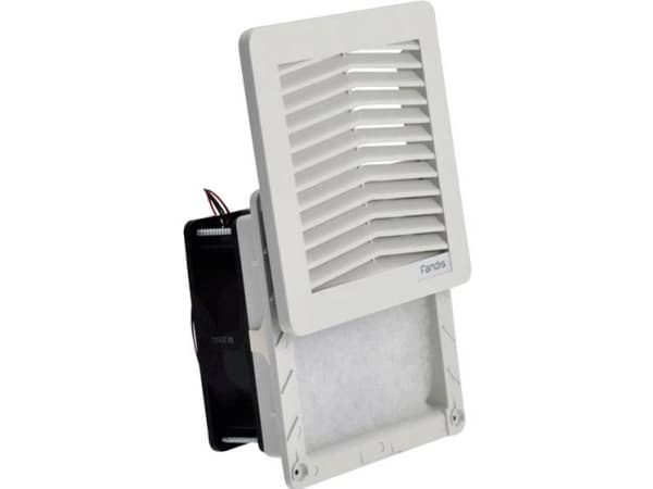 Fandis FF12D24UN Tuulettimet kytkentäkaappeihin 24 V/DC 7,4 W (L x K x S) 150 x 150 x 65,3 mm 1 kpl 1 kpl