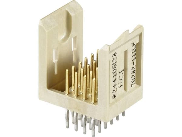 FCI Stiftlista (precision) Totalt antal stolpar 24 Rutstorlek: 2 mm 70232-111LF 1 st