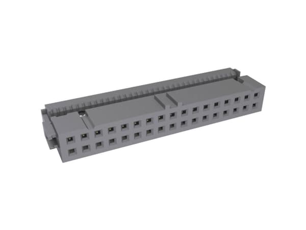 FCI Polkontakt Rutstorlek: 2,54 mm Totalt antal poler: 34 Antal rader: 2 1 st