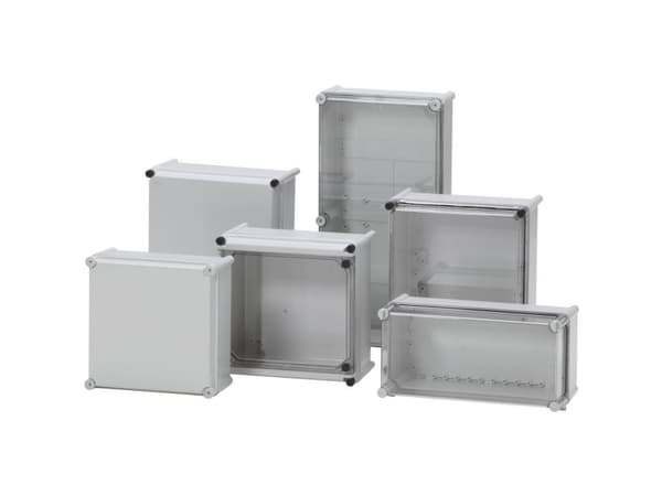 Fibox PC 2828 18 T-2FSH Asennuskaappi 280 x 280 x 180 Polykarbonaatti Gråhvid (RAL 7035) 1 stk