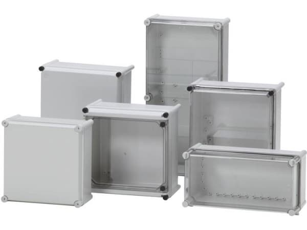 Fibox PC 2828 18 T-2FSH Asennuskaappi 280 x 280 x 180 Polykarbonaatti Gråhvid (RAL 7035) 1 stk