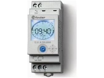 Finder 12.51.8.230.0000, Vit, 16 A, CE, 110 - 230 V, 50 - 60 hz, -20 - 50 ° C