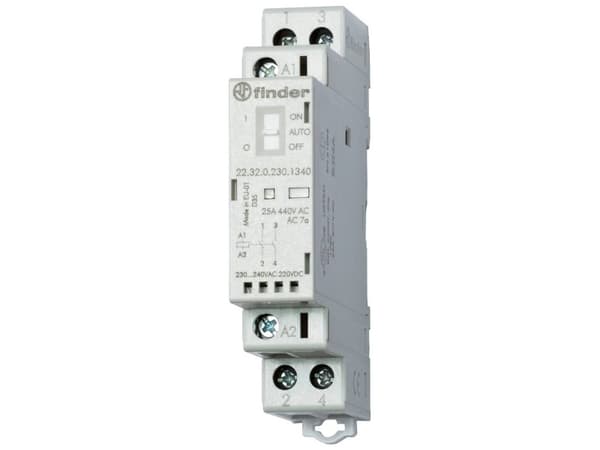 Finder 22.32.0.024.1440 Kytkin 2 x katkaisija 24 V/DC, 24 V/AC 25 A 1 kpl 1 kpl