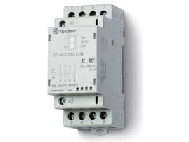 Finder 22.34.0.024.4340 Contactor 4 x gränskontakt 24 V/DC, 24 V/AC 25 A 1 st