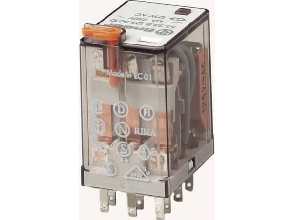 FINDER S.p.A. 55.33.8.230.0010 Plug-in relé 230 V/AC 10 A 3 vekselkontakter 1 stk (55.33.8.230.0010)