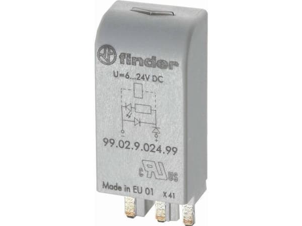 Finder plug-in modul med LED varistor 1 st 99.02.0.230.98 Ljus färg grön Lämplig för ( 9902023098 )