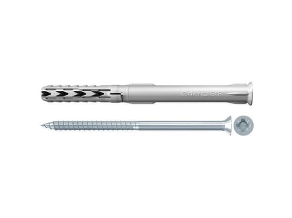 Fischer 46264, Kit med skruv och väggplugg, Tegel, Betong, Torx, TX40, ETA-07/0121, 100 mm