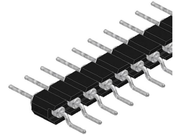 Fischer Elektronik Stiftlista (precision) Antal rader: 1 Antal poler per rad: 20 MK 27 SMD/ 20/G 1 st