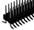 Pikkukuva 1 / 4: Fischer Elektronik SLV W 2 SMD 048/ 40/G, PCB-liitin, Musta, Metallinen, -40 - 163 °C