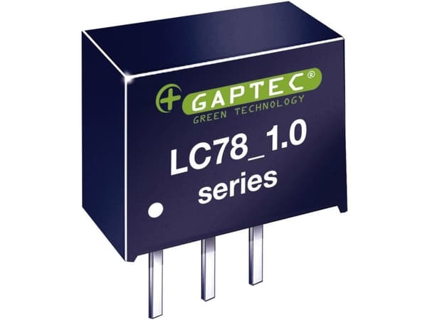 Gaptec LC78_12-1.0 DC/DC-muunnin, piirilevy 24 V/DC 12 V/DC 1000 mA 12 W Lähtöjen määrä: 1 x