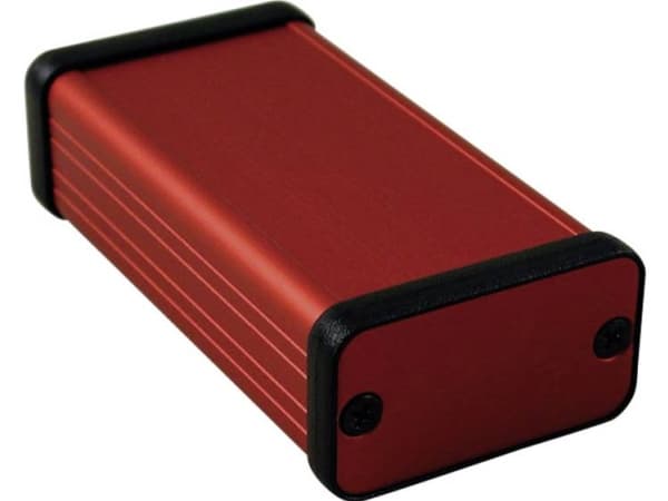 Hammond Electronics 1455D801RD Profiilikaappi 80 x 45 x 25 Alumiini Rød 1 stk 1 stk