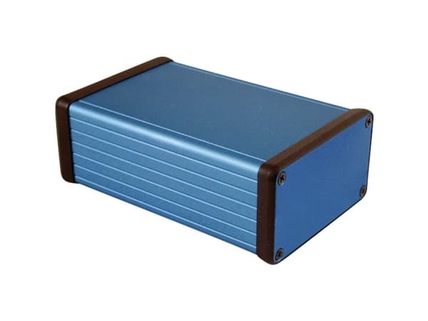 Hammond Electronics 1455K1201BU Universalkabinetti 120 x 78 x 43 Alumiini Blå 1 stk