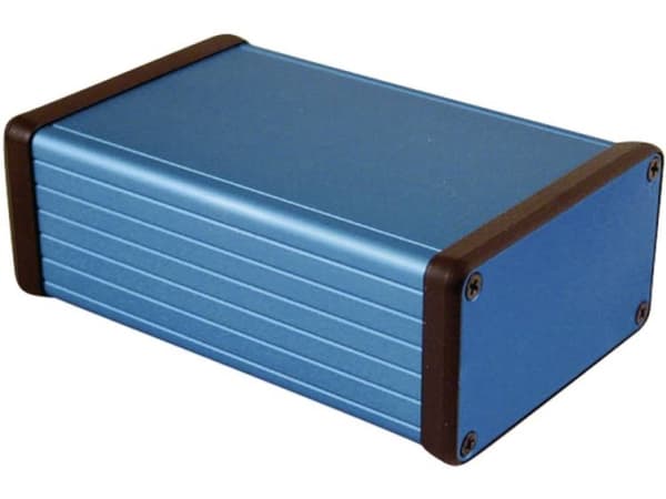 Hammond Electronics 1455K1201BU Universalkabinetti 120 x 78 x 43 Alumiini Blå 1 stk