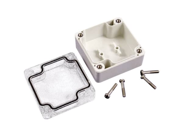 Hammond Electronics 1554E2GYCL Universalkabinetti 90 x 90 x 60 ABS Gråhvid (RAL 7035) 1 stk 1 stk