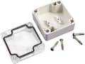 Pikkukuva 1 / 3: Hammond Electronics 1554E2GYCL Universalkabinetti 90 x 90 x 60 ABS Gråhvid (RAL 7035) 1 stk 1 stk
