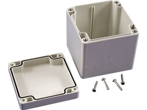 Hammond Electronics 1554EE2GY Universalkabinet 90 x 90 x 90 Polykarbonat Grå 1 stk