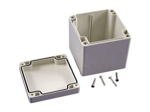 Hammond Electronics 1554EEGY Universalkabinet 90 x 90 x 90 ABS Grå 1 stk