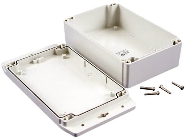 Hammond Electronics 1555H2F42GY Universal-kaappi 180 x 120,79 x 62 polykarbonaatti vaaleanharmaa 1 kpl Hammond Electronics 1555H2F42GY Universal-kaap