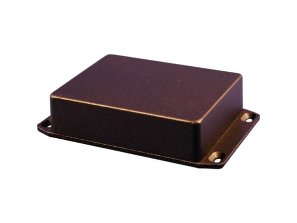 Hammond 1590bx2flbk Diecast Enclosure Flanged Lid 254 X 70 X 34.5 Black