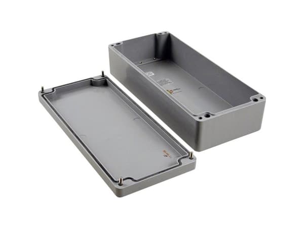 Hammond Electronics 1590ZGRP163 Universalkabinetti 360 x 160 x 90 Polyesteri Grå 1 stk 1 stk