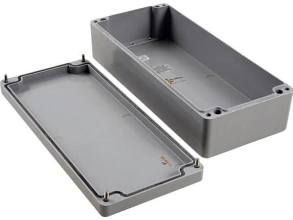 Hammond Electronics 1590ZGRP163 Universalkabinetti 360 x 160 x 90 Polyesteri Grå 1 stk 1 stk