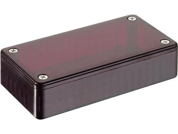 Hammond Elektroniikka Läpinäkyvä polykarbonkabinetti 1591 CTRD (L x B x K) 120 x 65 x 40 mm Rød