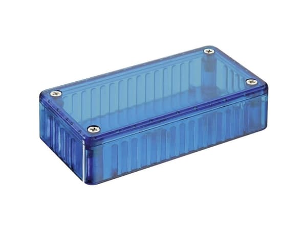 Hammond Elektroniikka Läpinäkyvä polykarbonkabinetti 1591 DTBU (L x B x K) 150 x 80 x 50 mm Blå
