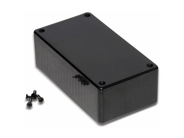 Hammond Electronics 1591CBK Euro-kabinet 121.44 x 66.94 x 37.25 ABS Sort 1 stk