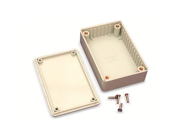 Hammond Electronics 1591MGY Euro-kaappi 85 x 56 x 25 ABS Gråhvid (RAL 7035) 1 kpl Hammond Electronics 1591MGY Euro-kaappi 85 x 56 x 25 ABS Gråhvid (R
